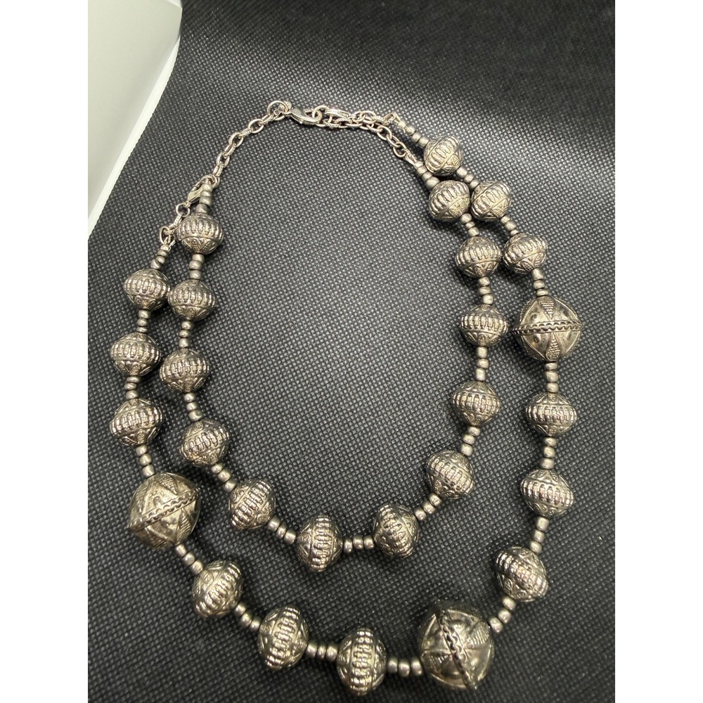 Premier Design Double Strand Beaded Statement Necklace Moroccan Style Boho